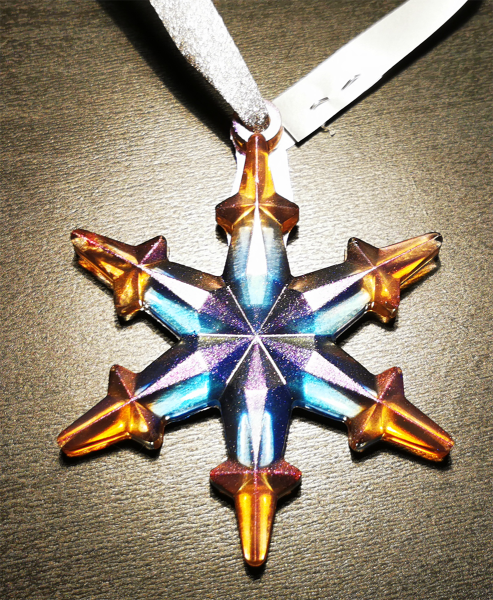 Cross star pendant for Christmas tree